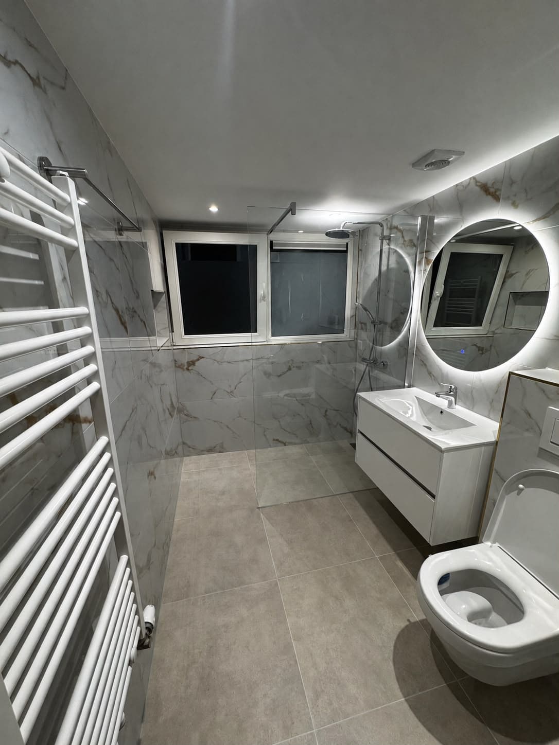 Badkamer na complete renovatie